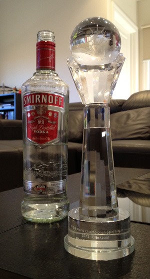FISM Trophy and Vodka